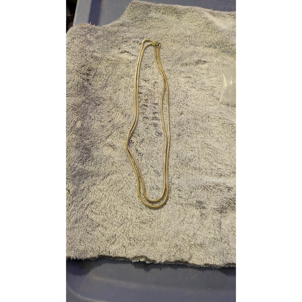Vintage Monet Gold Tone Necklace 36" Opera Length